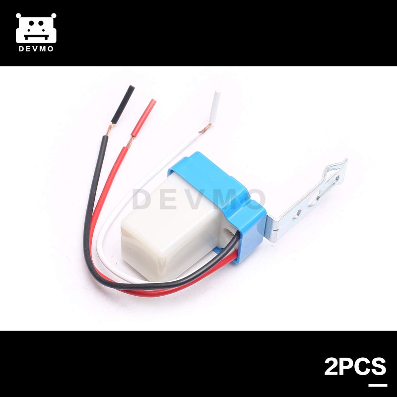 DEVMO 2PCS مستشعر ضوء الشارع التلقائي على/off AC DC 12V مفتاح فوتوسويتش - Image 2